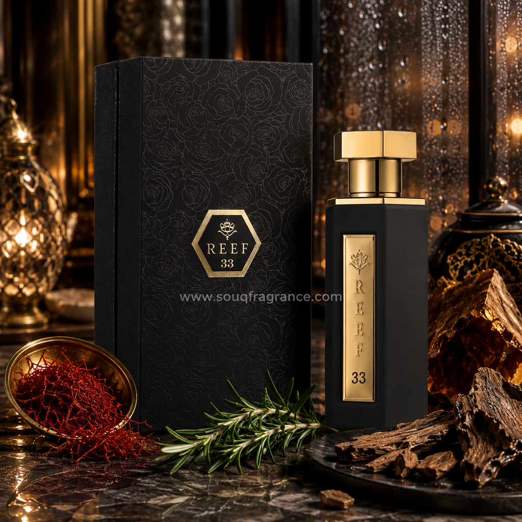 Reef 33 – Saffron, Rosemary & Oud Eau de Parfum | Souq Fragrance