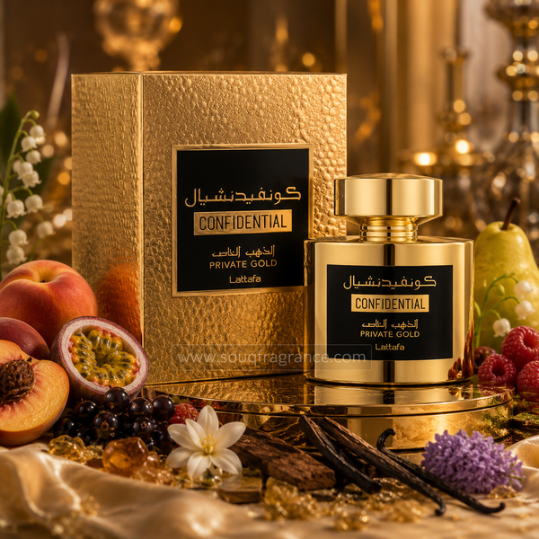 Confidential Private Gold Eau de Parfum 100ml by Lattafa
