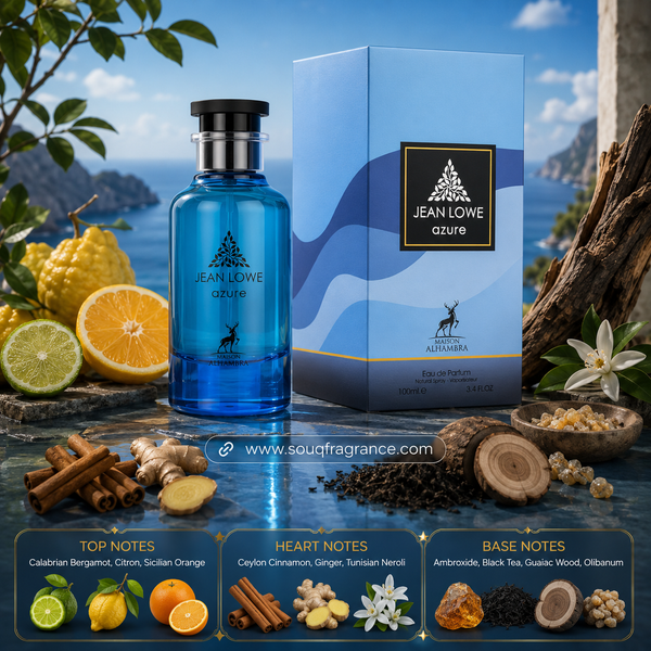 Jean Lowe Azure Eau de Parfum 100ml by Maison Alhambra