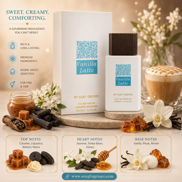 Vanilla Latte Eau de Parfum 100ml by Gulf Orchid