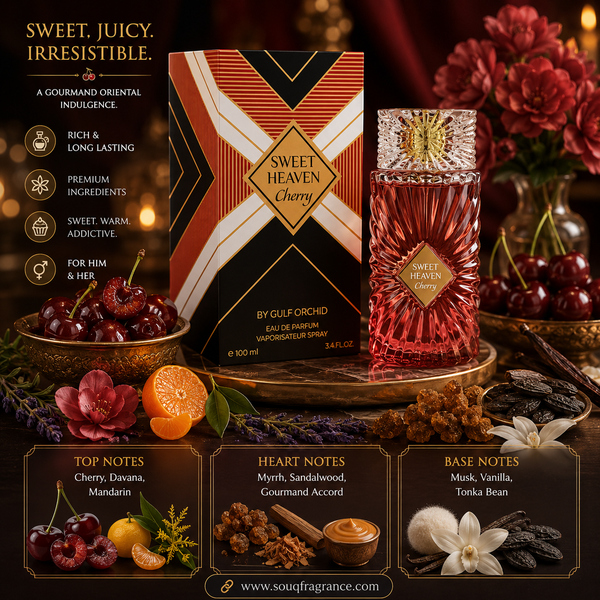 Sweet Heaven Cherry Eau de Parfum 100ml by Gulf Orchid