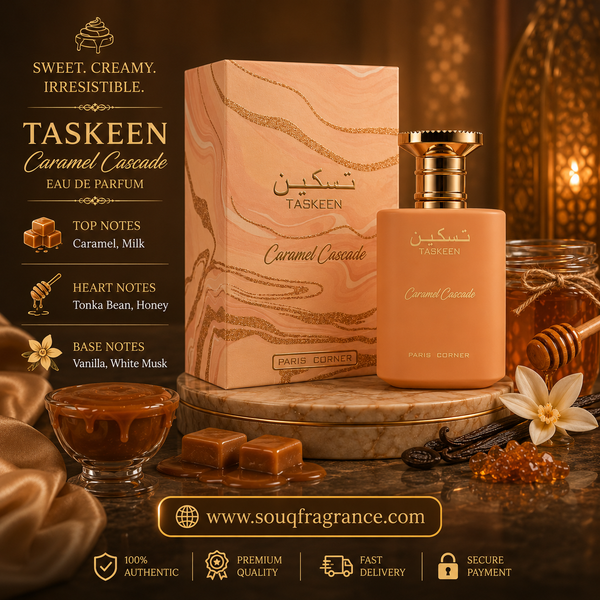 Taskeen Caramel Cascade Eau de Parfum 100ml by Paris Corner