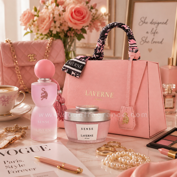 Laverne Sense Gift Set – Eau de Parfum 75ml & Perfumed Body Powder 65g by Laverne