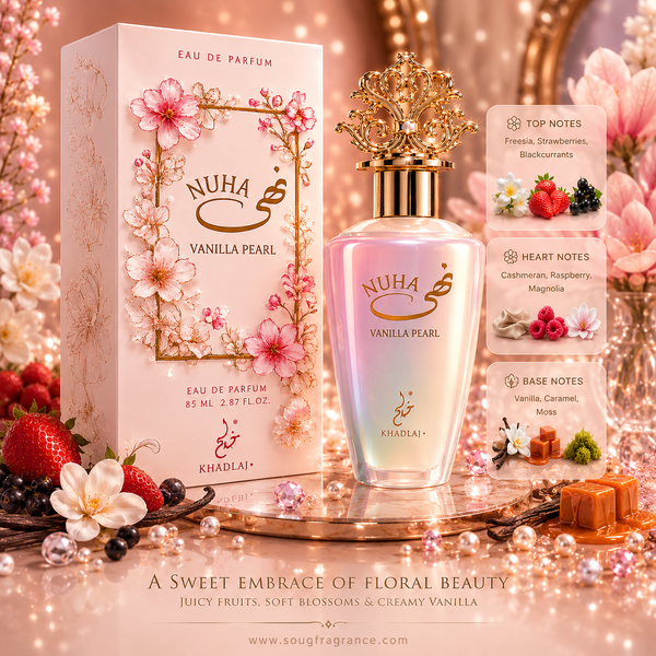 Nuha Vanilla Pearl Eau de Parfum 85ml by Khadlaj