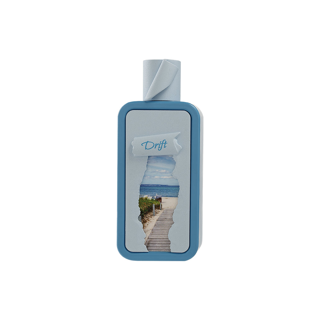 Bottle perfume 'Season Drift' from Nusuk on a white background