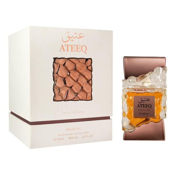 Ateeq perfume bottle and packaging on a white background